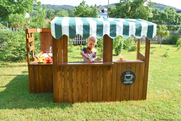 Buiten-snackbar - verkoopstand - winkel - shop