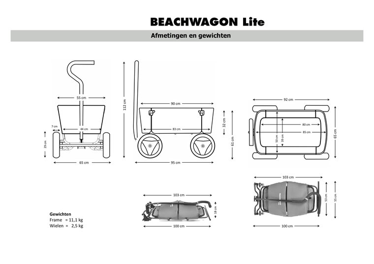 Beachwagon Lite Rood