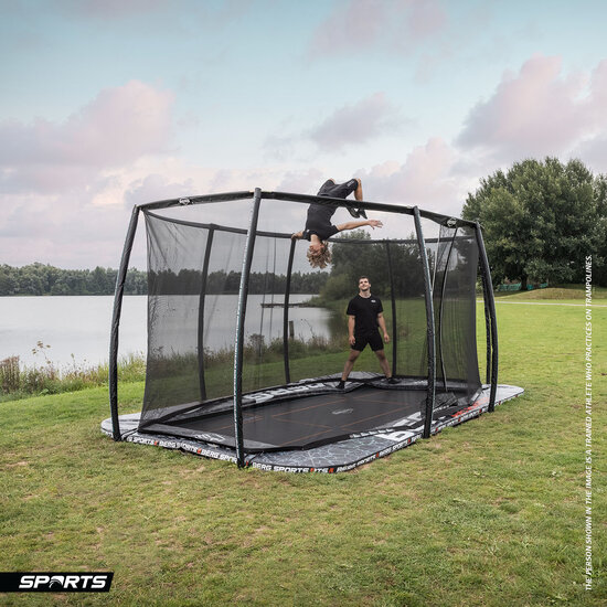 BERG-Sports-Ultim-Pro-Bouncer-Flatground-500 + Safety-Net-Deluxe-XL