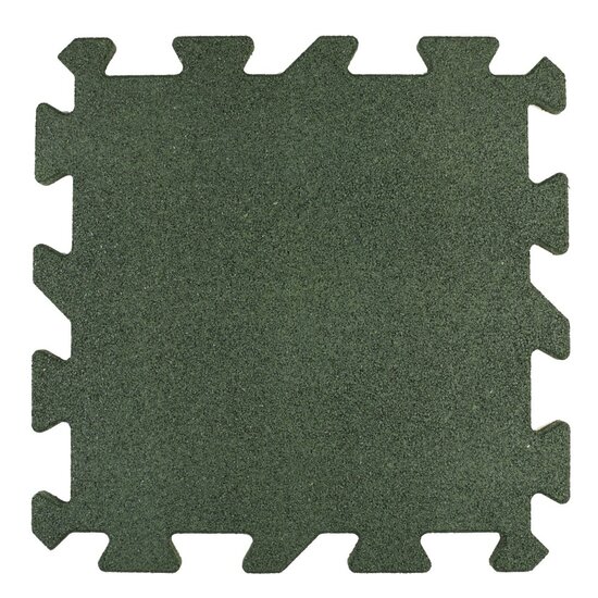 Rubber-tegel-puzzel-25mm - groen