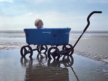 Bolderwagen-Beachwagon-Lite- lichtblauw