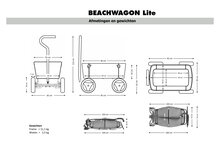 Beachwagon Lite Licht Grijs