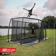 BERG-Sports-Ultim-Pro-Bouncer-Flatground-500 + Safety-Net-Deluxe-XL