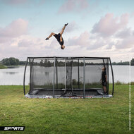 BERG-Sports-Ultim-Pro-Bouncer-Flatground-5 x 5 + Safety-Net-Deluxe-XL