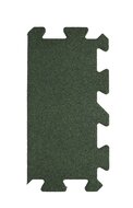 Rubber-tegel-puzzel - zijstuk - 25mm - groen