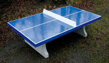 Tafeltennistafel blauw met rechte hoeken