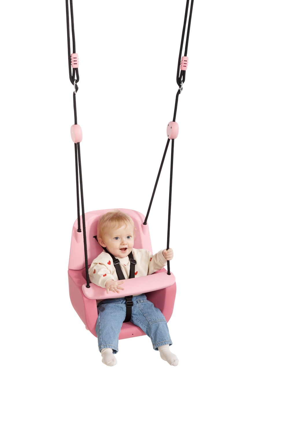 Babyschommelzitje Rosa  3 in 1 Roze-lichtroze 