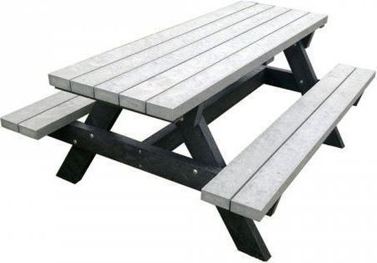 Kunststof-picknicktafel-classico-grijs