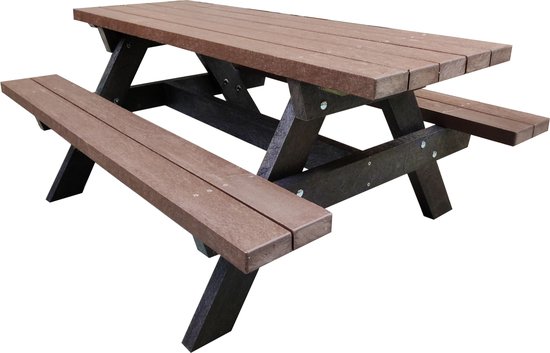 Kunststof-picknicktafel-classico-bruin