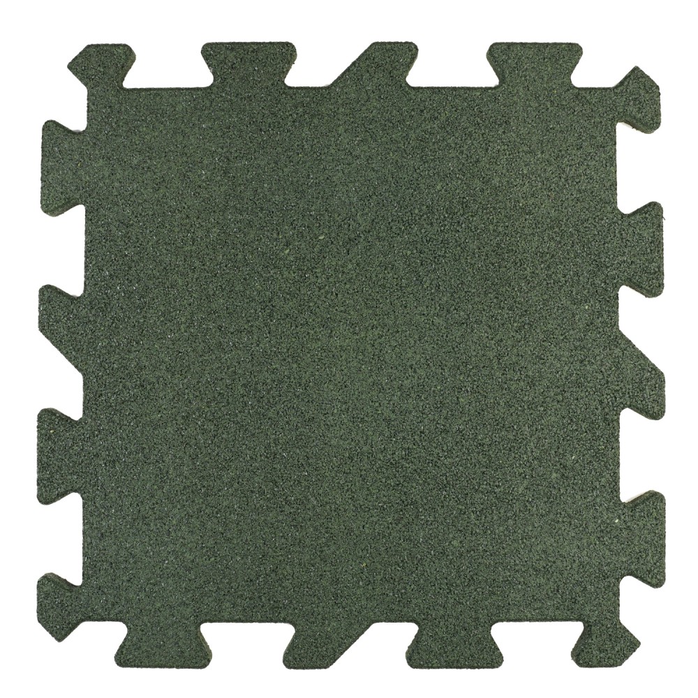 Rubber-tegel-puzzel-25mm - groen