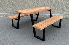 Douglas-Staal Picknicktafel Model A Douglas-Staal Picknicktafel Model A