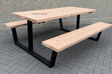 Douglas-Staal Picknicktafel Model U Douglas-Staal Picknicktafel Model U