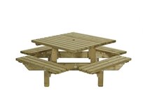 Vierkante Picknicktafel