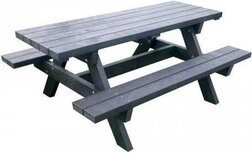 Picknicktafel Classico 180 zwart. Picknicktafel Classico 180 zwart.