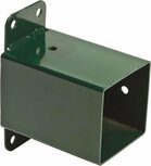 Hoekverbinding 'muur' vierkant 90/90 Donkergroen