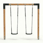 Exit Linea 85 dubbele houten schommel