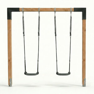 Exit Linea 85 dubbele houten schommel