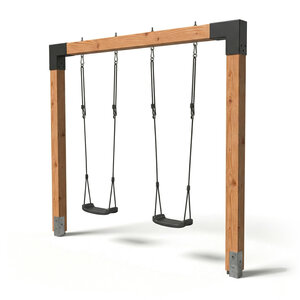 Exit Linea Robuust 110 dubbele houtenschommel