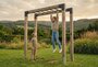 Exit Linea Robuust 110 houten monkeybar met dubbele schommel_